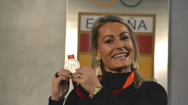 Lydia Valentín recibe la medalla de plata diez años después de Pekín 2008 Lydia Valentín recibe la medalla de plata diez años después de Pekín 2008