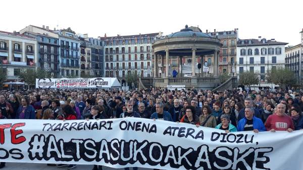 Concentración para pedir la libertad de los condenados del 'caso Alsasua' Concentración para pedir la libertad de los condenados del 'caso Alsasua'