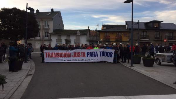 León.- Marcha de la plataforma Santa Bárbara León.- Marcha de la plataforma Santa Bárbara