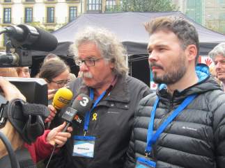 Tardá y Rufián en San Sebastián.
