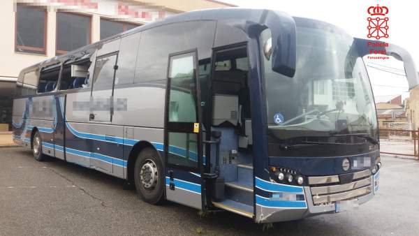 Autobús sustraido por el detenido Autobús sustraido por el detenido