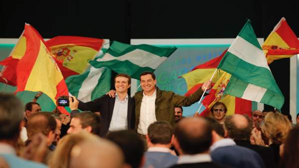 Pablo Casado y Juanma Moreno, en Algeciras (Cádiz) Pablo Casado y Juanma Moreno, en Algeciras (Cádiz)