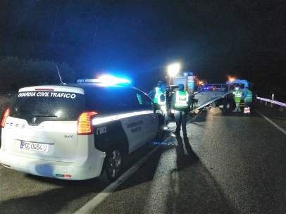 Accidente de tráfico ocurrido en la A-401, en Úbeda.