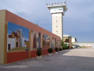 Imagen del patio de la prisión de Huelva.