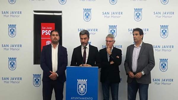 López y Guillamón, reunidos con los portavoces municipales López y Guillamón, reunidos con los portavoces municipales