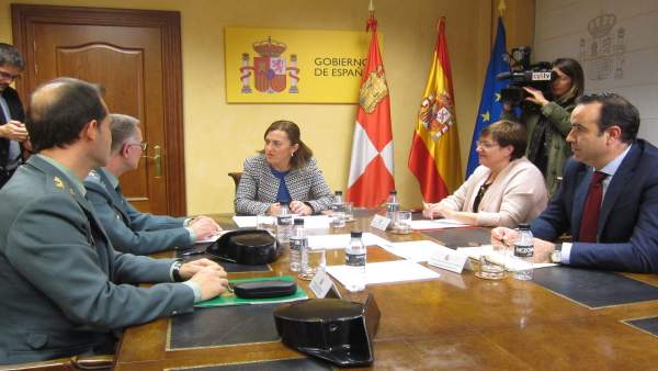 Reunión en la Delegación con la Guardia Civil sobre la situación de Valladolid Reunión en la Delegación con la Guardia Civil sobre la situación de Valladolid