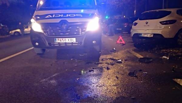 Estado de la calzada tras el accidente Estado de la calzada tras el accidente