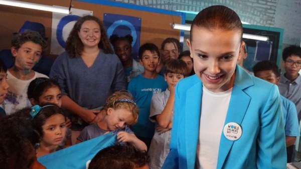 Millie Bobby Brown, la embajadora más joven de Unicef Millie Bobby Brown, la embajadora más joven de Unicef