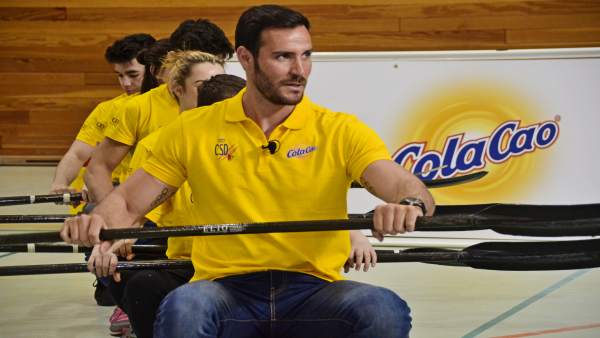 Saúl Craviotto en la presentación de las Becas Vamos Saúl Craviotto en la presentación de las Becas Vamos