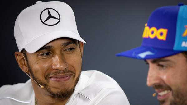 Lewis Hamilton y Fernando Alonso Lewis Hamilton y Fernando Alonso
