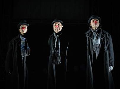 Los actores Verónica Echegui, Alfonso Lara y Alberto Iglesias