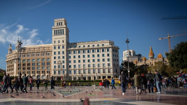 Plaza Catalunya de Barcelona. Plaza Catalunya de Barcelona.