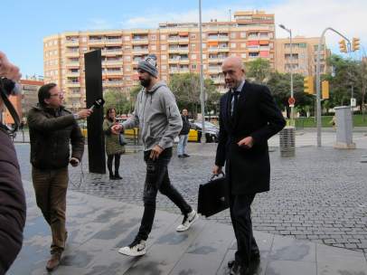 Gerard Piqué En La Ciutat De La Justícia