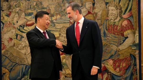 El rey Felipe recibe a Xi Jinping El rey Felipe recibe a Xi Jinping