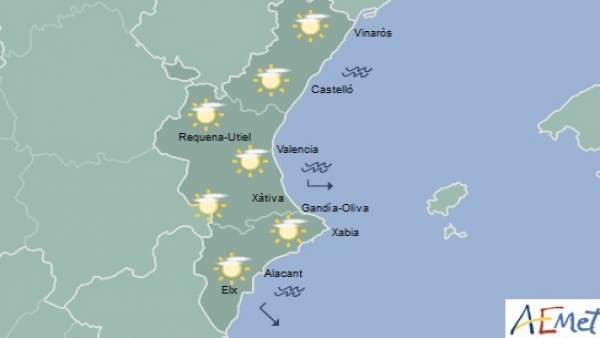 Núvols alts i màximes de 21 graus aquest dimecres a la Comunitat Valenciana Núvols alts i màximes de 21 graus aquest dimecres a la Comunitat Valenciana