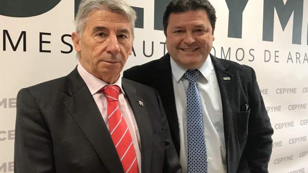 Aurelio López de Hita y Miguel Ángel Compadre (CEPYME). Aurelio López de Hita y Miguel Ángel Compadre (CEPYME).
