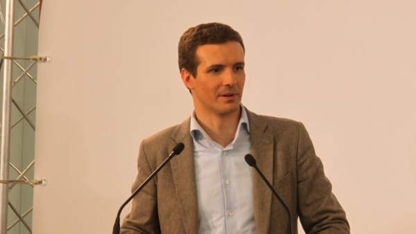 Pablo Casado en un acto en Cádiz Pablo Casado en un acto en Cádiz