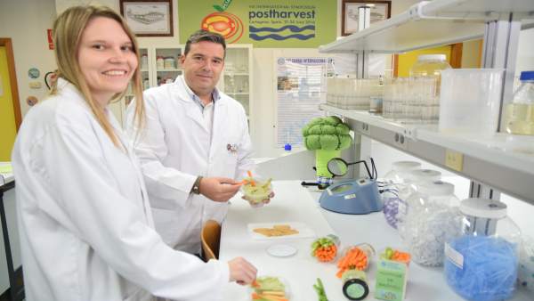 Equipo de Agrónomos de la UPCT que ha desarrollado hummus de brócoli Equipo de Agrónomos de la UPCT que ha desarrollado hummus de brócoli