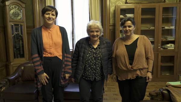 Ana Pontón y Ana Miranda, con la vicepresidenta de Uruguay Ana Pontón y Ana Miranda, con la vicepresidenta de Uruguay