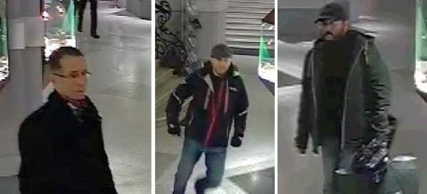 Los tres presuntos ladrones del cuadro de Renoir.
