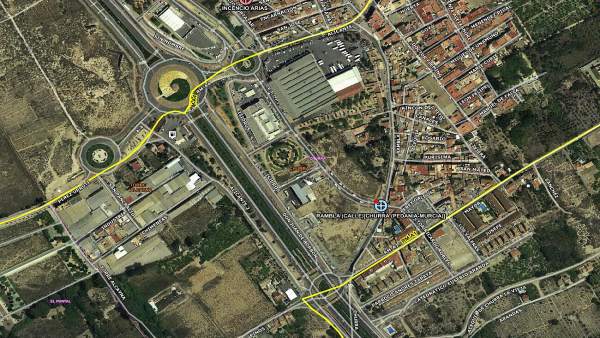 Imagen del lugar del accidente Imagen del lugar del accidente