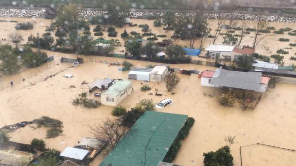 Inundaciones Málaga diciembre 2016 helicoptero guardia civil Inundaciones Málaga diciembre 2016 helicoptero guardia civil