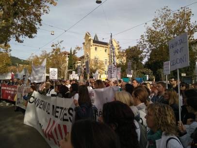 Concentración ante el Consorci de Salut i Social (CAPSS).