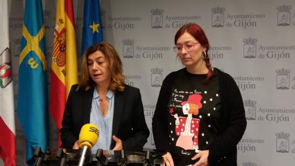 ROSA ESPIÑO, DIPUTADA PODEMOS, Y ESTEFANÍA PUENTE, CONCEJALA XSP GIJÓN ROSA ESPIÑO, DIPUTADA PODEMOS, Y ESTEFANÍA PUENTE, CONCEJALA XSP GIJÓN