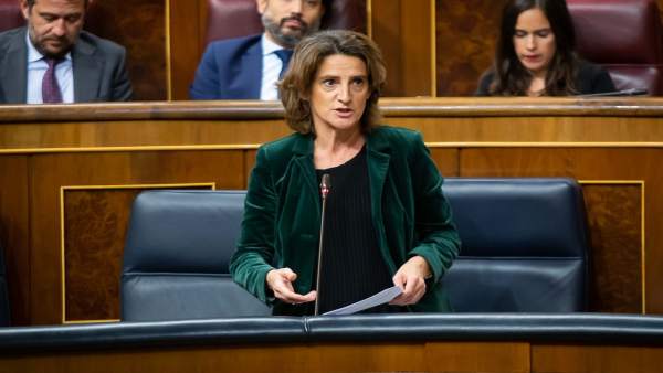 La ministra de Transición Ecológica, Teresa Ribera, en el Congreso La ministra de Transición Ecológica, Teresa Ribera, en el Congreso