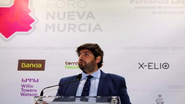 Fernando López Miras participa en el Foro Nueva Murcia Fernando López Miras participa en el Foro Nueva Murcia