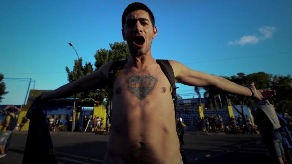 Un aficionado de Boca Juniors Un aficionado de Boca Juniors