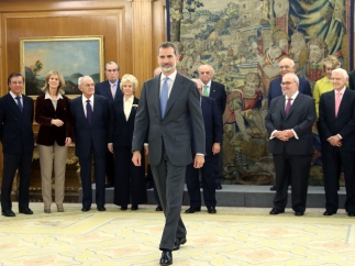 El rey Felipe VI en un acto conmemorativo del 40º aniversario de la Constitución