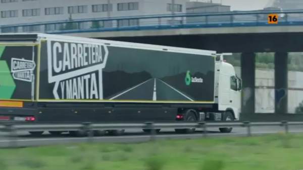 El camión de 'Carretera y manta'. El camión de 'Carretera y manta'.