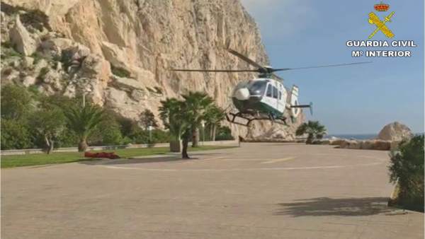 Helicóptero que participó en el rescate Helicóptero que participó en el rescate