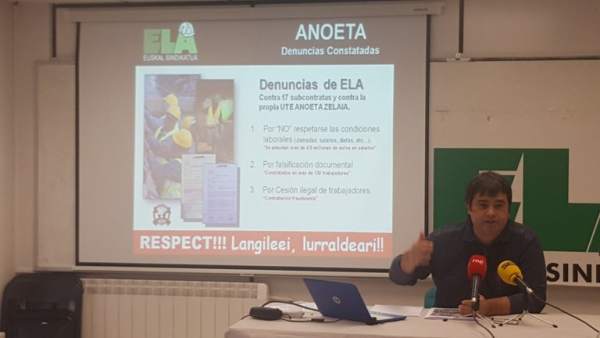 Rueda de prensa de ELA. Rueda de prensa de ELA.