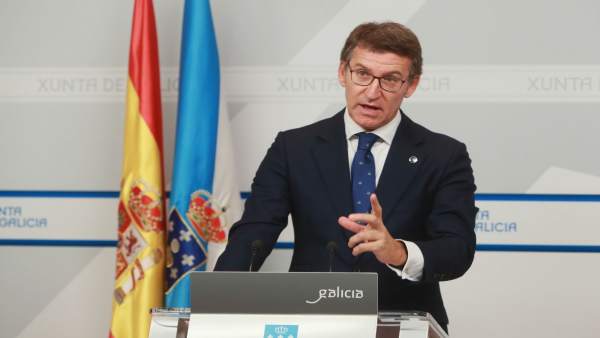Feijóo, tras la rueda de prensa del Consello de la Xunta Feijóo, tras la rueda de prensa del Consello de la Xunta