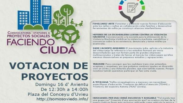 Tríptico de 'Faciendo ciudá'. Tríptico de 'Faciendo ciudá'.
