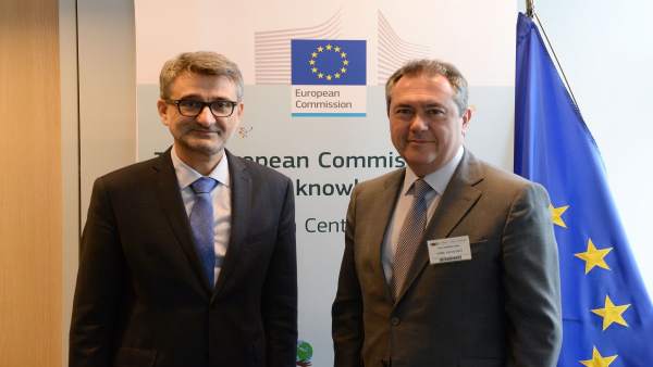 El alcalde de Sevilla en la Comisión Europea El alcalde de Sevilla en la Comisión Europea