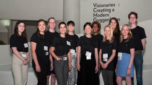 Participantes en las prácticas en el Guggenheim Nueva York. Participantes en las prácticas en el Guggenheim Nueva York.