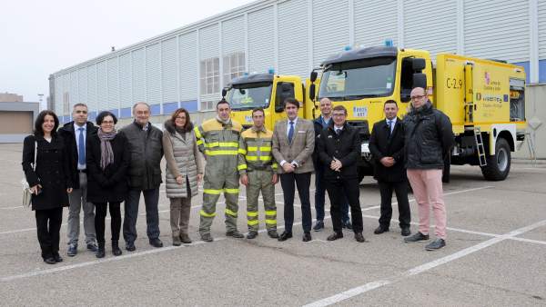 Entrega de dos nuevas autobombas en Zamora. Entrega de dos nuevas autobombas en Zamora.