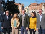 Pablo Casado con los candidatos aragoneses.