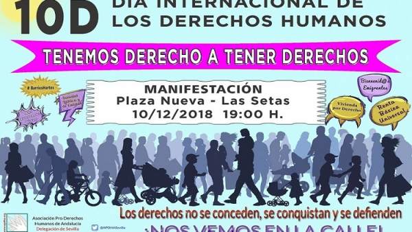 Manifestación por el Día Interncional de los Derechos Humanos Manifestación por el Día Interncional de los Derechos Humanos