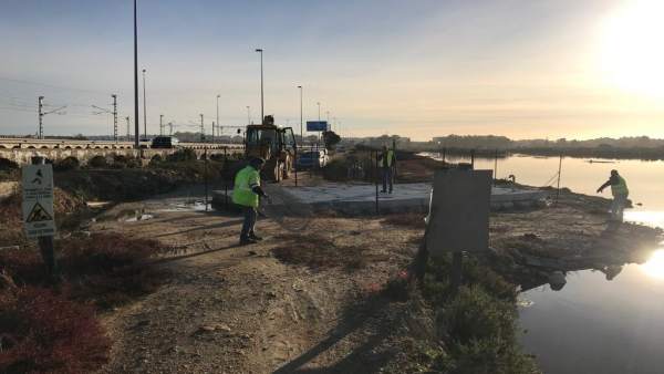 Obras en río Arillo Obras en río Arillo