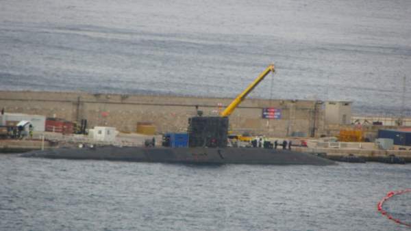 El submarino HMS 'Talent' de la armada británica en Gibraltar El submarino HMS 'Talent' de la armada británica en Gibraltar