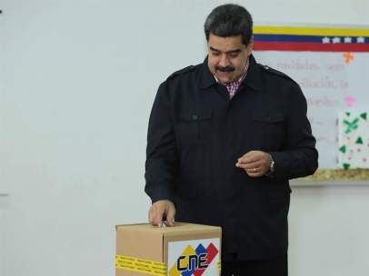 Maduro en las elecciones municipales en Venezuela