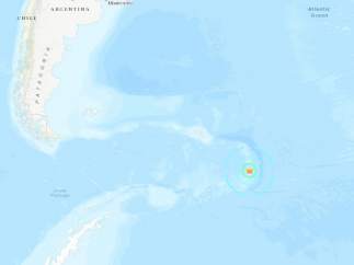 Terremoto cerca de la Antártida