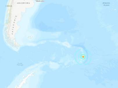 Terremoto cerca de la Antártida