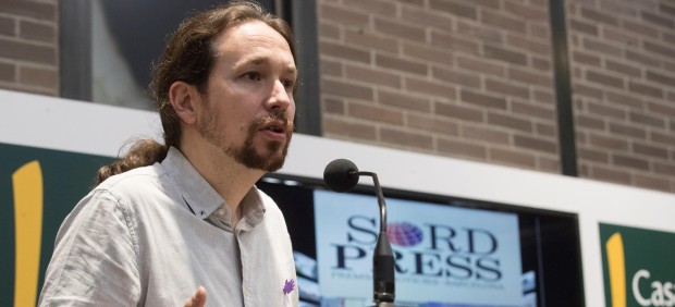 Pablo Iglesias en la presentación de Nudo de España