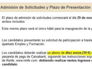 Convocatoria de Renfe