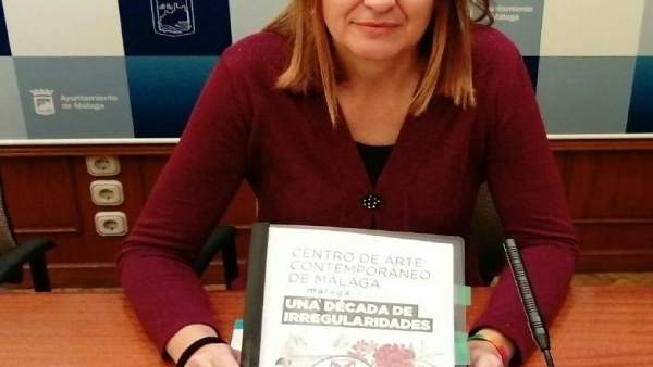 Portavoz de Málaga Ahora, Ysabel Torralbo, en rueda de prensa Portavoz de Málaga Ahora, Ysabel Torralbo, en rueda de prensa